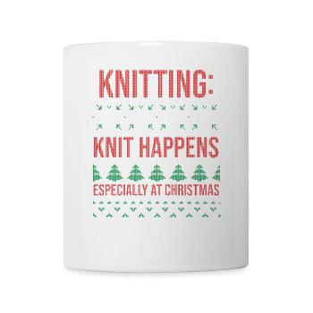 Tenue en maille Joyeux Noël ! Tricot drôle - Mug blanc - blanc - Devant