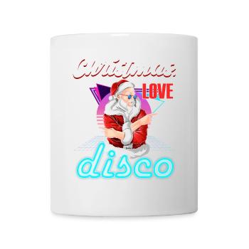 Noël Disco, Rave, Techno, House, Goa, Fête - Mug blanc - blanc - Devant