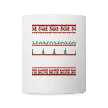 Tenue en maille Joyeux Noël ! Tricot drôle - Mug blanc - blanc - Devant