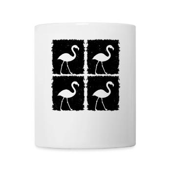 Oiseau flamant rose Flamingo Drôle Amoureux de flamant rose - Mug blanc - blanc - Devant