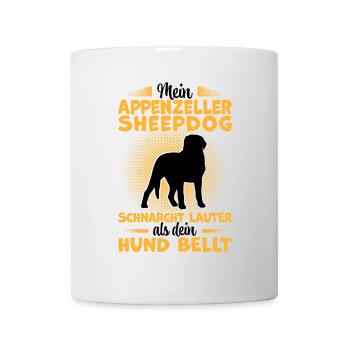 Mountain dog snores according to Appenzeller Mountain Dog - Mug - white - Front