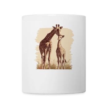 Giraffen Giraffe - Tasse - Weiß - Vorne