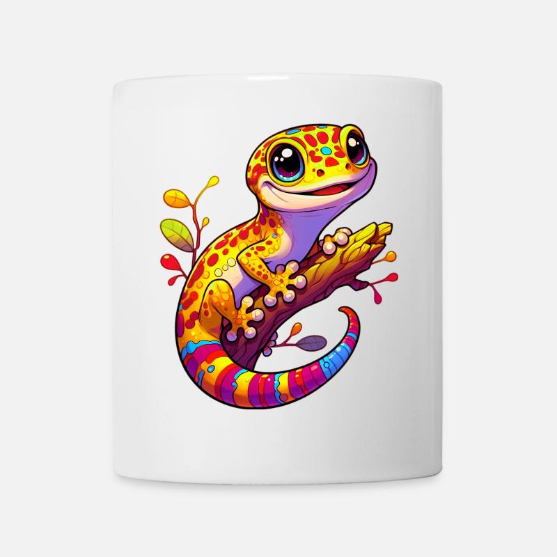 Gecko - Tasse - Weiß