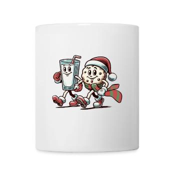 Merry Christmas with funny mascot - Mug - white - Front