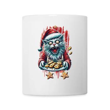 Crazy Cat Christmas Cookie Chaos - Mug - white - Front