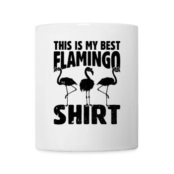 C’est ma meilleure chemise de flamant rose - Flamingo - Mug blanc - blanc - Devant