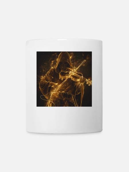 Violine - Tasse - Weiß