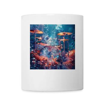 Schlagzeug - Tasse - Weiß - Vorne