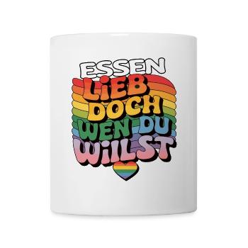 Food: Love Who You Want - LGBTQ - Mug - white - Front