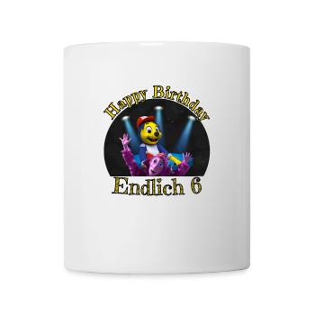 Geburtstag 6 Jahre Happy Birthday - Tasse - Weiß - Vorne