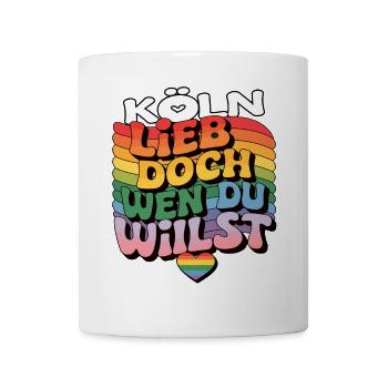 Cologne : Aimez qui vous voulez - LGBTQ - Mug blanc - blanc - Devant