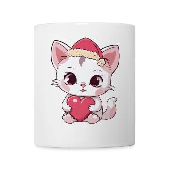 Noël pour les enfants Enfant Chat Chats Noël - Mug blanc - blanc - Devant