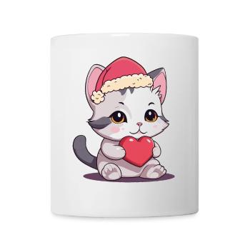 Cute Cat Christmas Gift Cats Child - Mug - white - Front