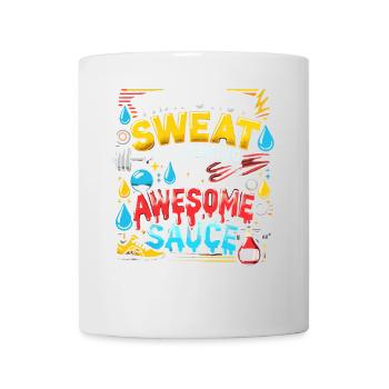Das ist kein Schweiß, das ist geile Soße, die ich - Tasse - Weiß - Vorne
