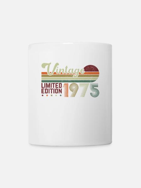 50 Jahre 1975 Vintage Retro Geburtstagsgeschenk - Tasse - Weiß