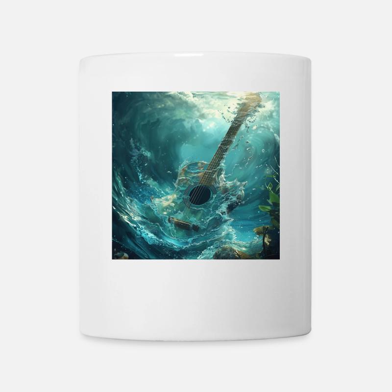 Gitarre - Tasse - Weiß