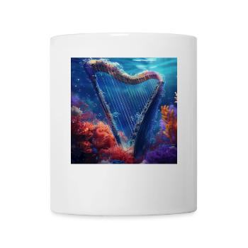 Harfe - Tasse - Weiß - Vorne