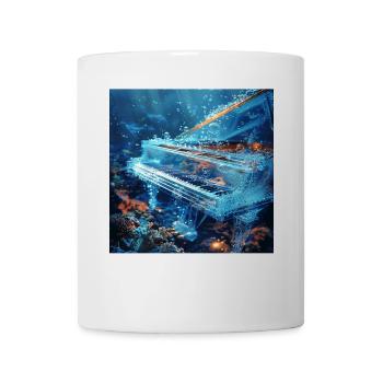 Klavier - Tasse - Weiß - Vorne