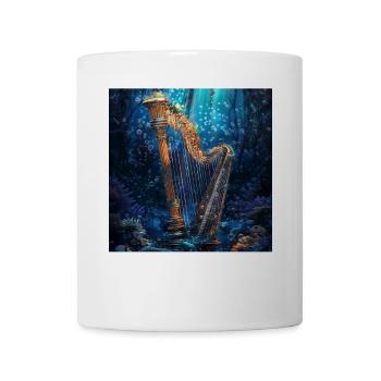 Harfe - Tasse - Weiß - Vorne