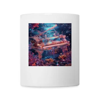 Klavier - Tasse - Weiß - Vorne