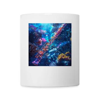 Querflöte - Tasse - Weiß - Vorne
