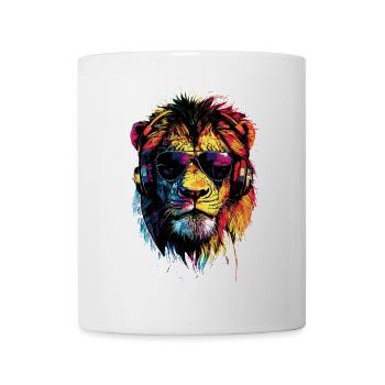 Lion Grand Chat Crinière de Lion Les Lions Amour Lions Sauvages - Mug blanc - blanc - Devant