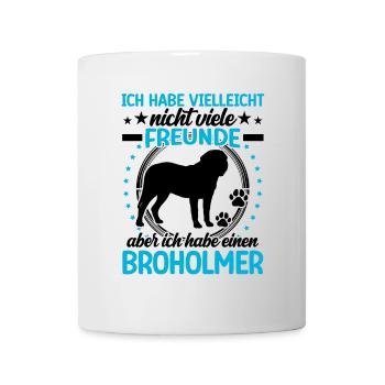 Broholmer est mon ami Broholmer - Mug blanc - blanc - Devant