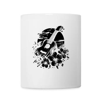 Ukulele Grafik - Tasse - Weiß - Vorne