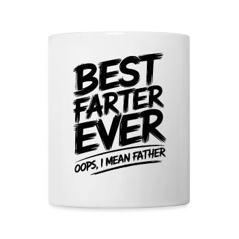 Furz Spruch Furzen Papa Pups Lustige Furz Geschenk - Tasse - Weiß - Vorne