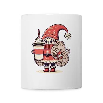 Amateur de café Noël Gnome Style Gnome - Mug blanc - blanc - Devant