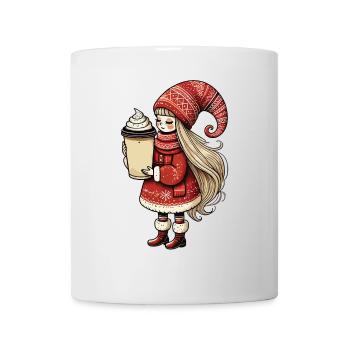 Christmas gnome for coffee lovers - Mug - white - Front