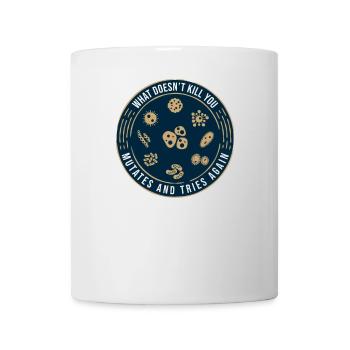 lustiger Spruch. Viren Wisschenschaft Forschung - Tasse - Weiß - Vorne