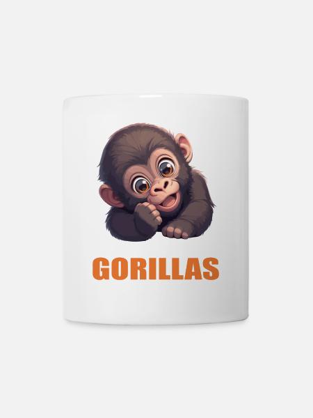 Gorillas Gorilla - Tasse - Weiß