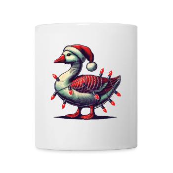 Noël drôle oie maladroite - Mug blanc - blanc - Devant