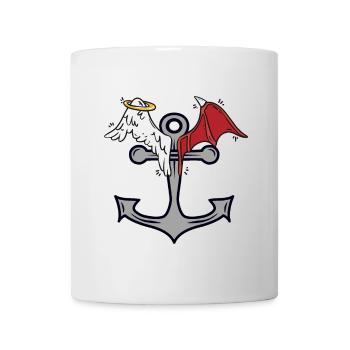 Anker Seefahrt himmlisch teuflisch maritim - Tasse - Weiß - Vorne