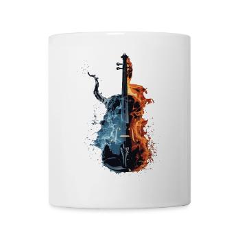 Violine - Tasse - Weiß - Vorne