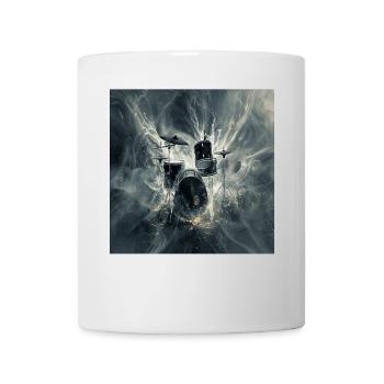 Schlagzeug - Tasse - Weiß - Vorne