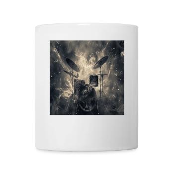 Schlagzeug - Tasse - Weiß - Vorne