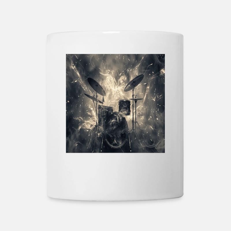 Schlagzeug - Tasse - Weiß