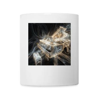 Klavier - Tasse - Weiß - Vorne