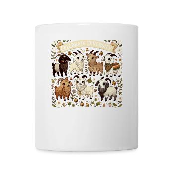 Goat Celebrate Diversity - Tasse - Weiß - Vorne