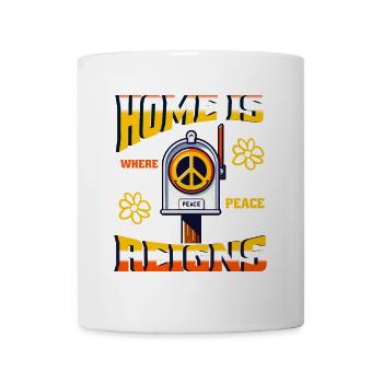 Peace Kasten - Tasse - Weiß - Vorne