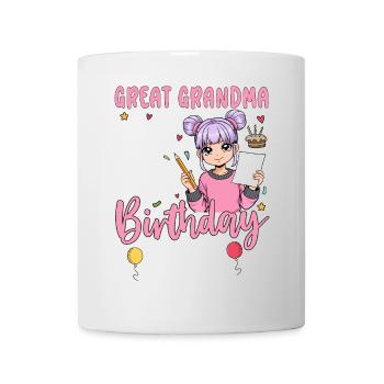 Great Grandma Of The Birthday Girl - Mug - white - Front