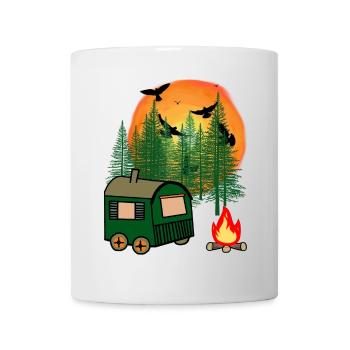 Construction trailer Leisure Outdoor Nature Nature Lovers - Mug - white - Front