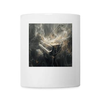 Klavier - Tasse - Weiß - Vorne