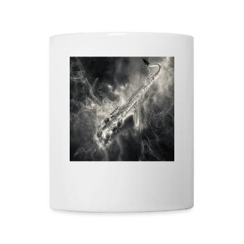 Saxophon - Tasse - Weiß - Vorne