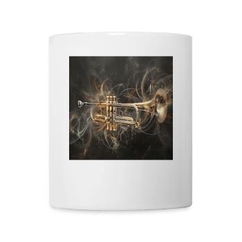 Trompete - Tasse - Weiß - Vorne