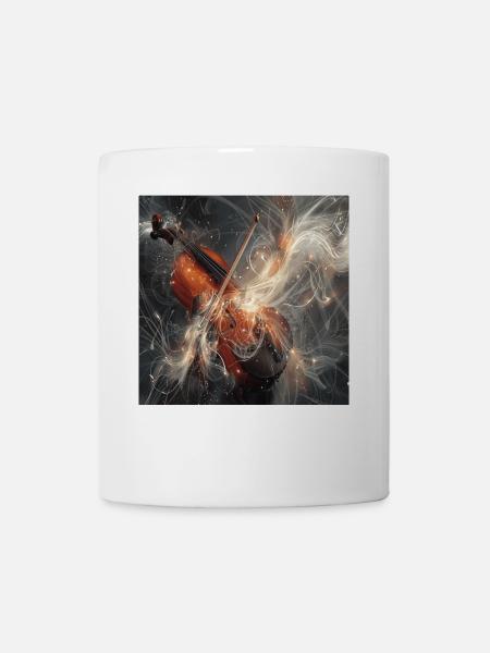 Violine - Tasse - Weiß