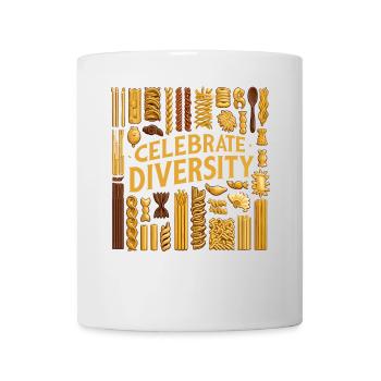 Feiern Sie die Vielfalt - Tasse - Weiß - Vorne