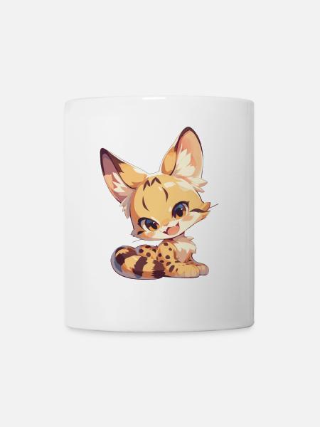 Servale Serval - Tasse - Weiß